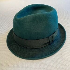 Paul Smith Green Wool Fedora Hat - Rare